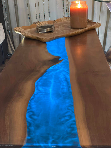 deep blue river table